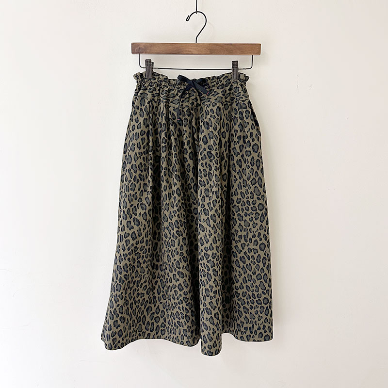 ティグルブロカンテ C/N レオパード ポケットフィセルロングスカート　