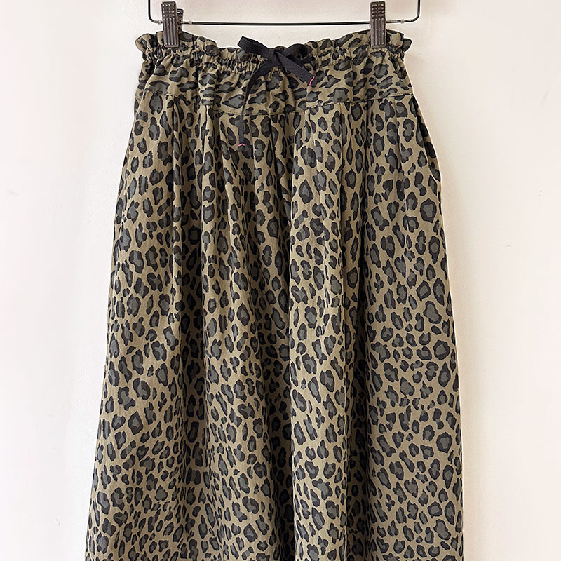 ティグルブロカンテ C/N レオパード ポケットフィセルロングスカート　