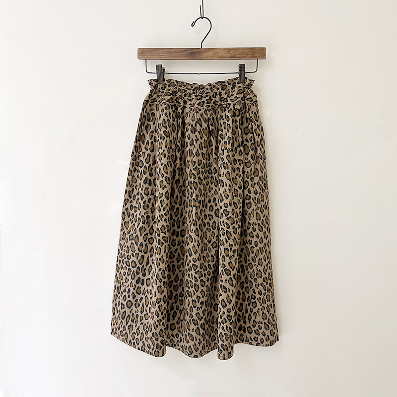 ティグルブロカンテ C/N レオパード ポケットフィセルロングスカート　