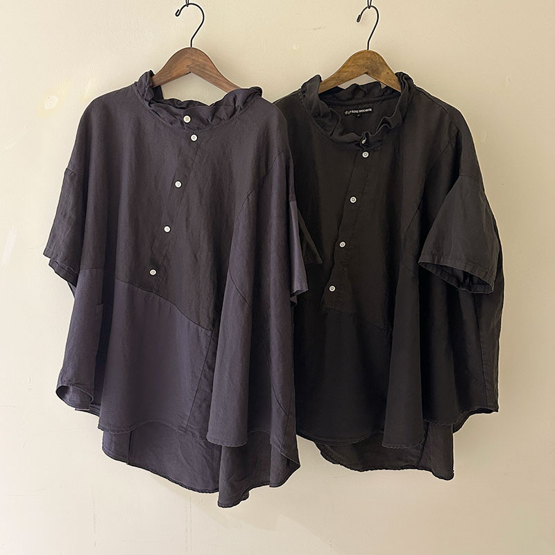 ティグルブロカンテ ミックスソリッド シャツ　S/S