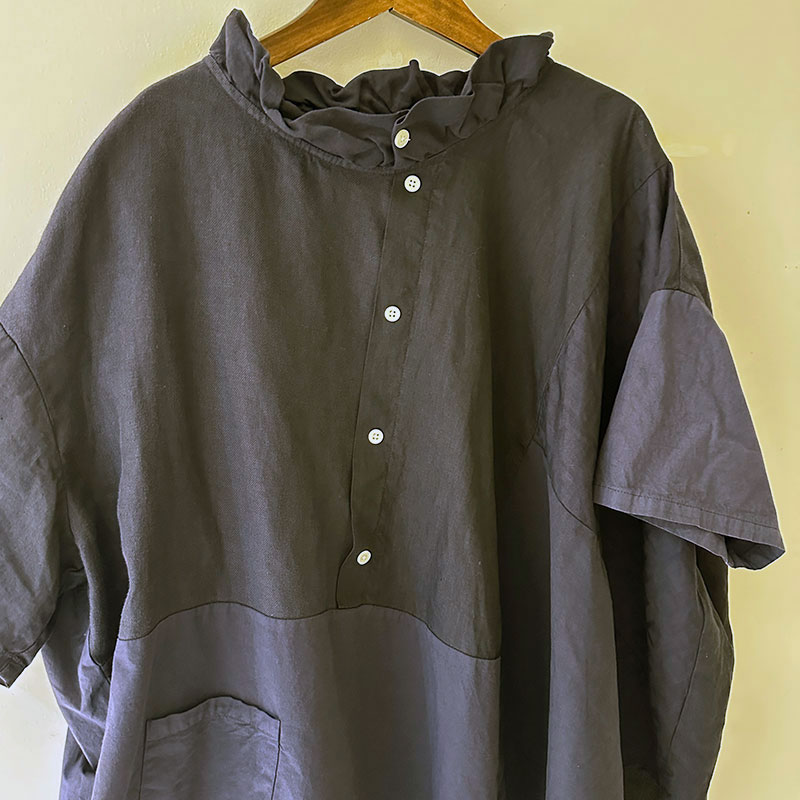 ティグルブロカンテ ミックスソリッド シャツ　S/S