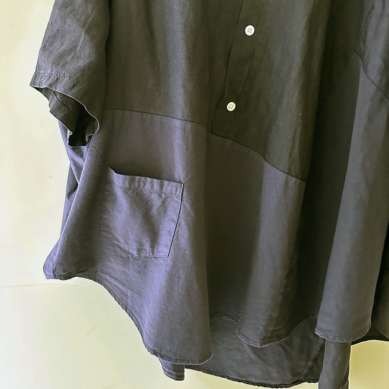 ティグルブロカンテ ミックスソリッド シャツ　S/S