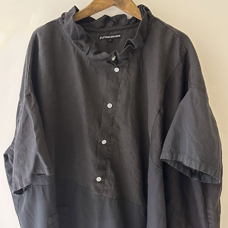ティグルブロカンテ ミックスソリッド シャツ　S/S