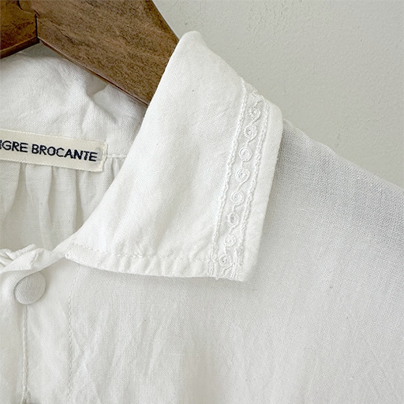 ティグルブロカンテ Khadi DORI刺繍 パイレーツシャツ unisex