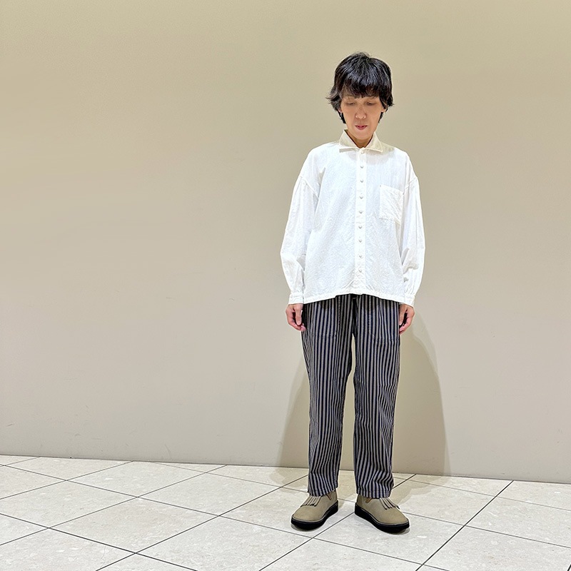 ティグルブロカンテ Khadi DORI刺繍 パイレーツシャツ unisex White