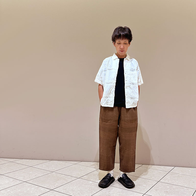 ティグルブロカンテ マグアHandwoven Cotton タゴサクパンツ unisex Brown