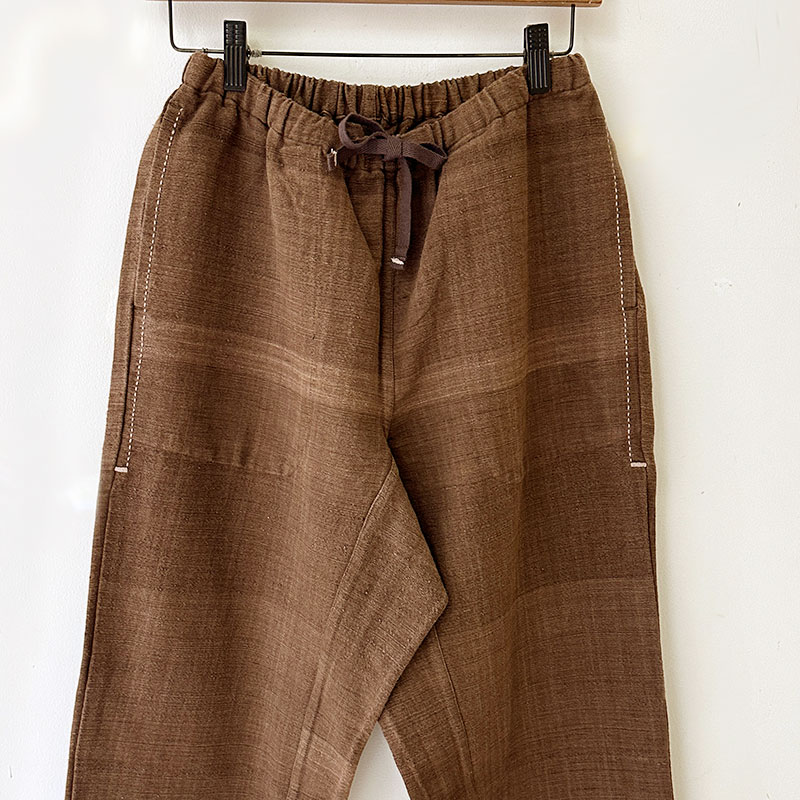 ティグルブロカンテ マグアHandwoven Cotton タゴサクパンツ unisex Brown