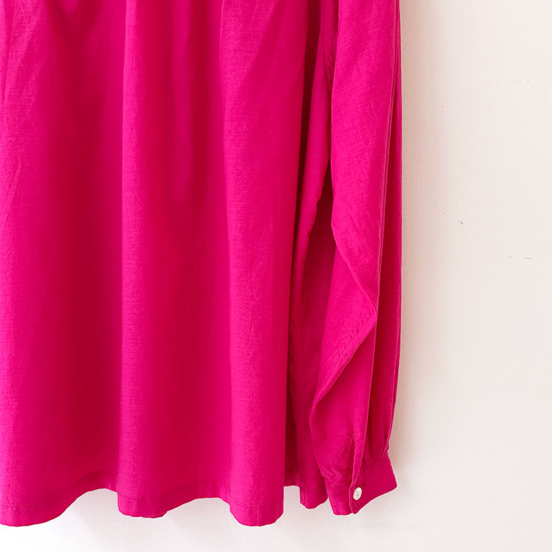 ティグルブロカンテ コットンテンセルローン ラウンドヨークチュニック