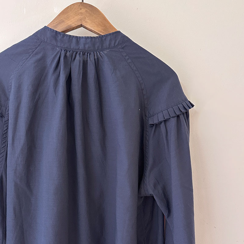 ティグルブロカンテ コットンテンセルローン ラウンドヨークチュニック