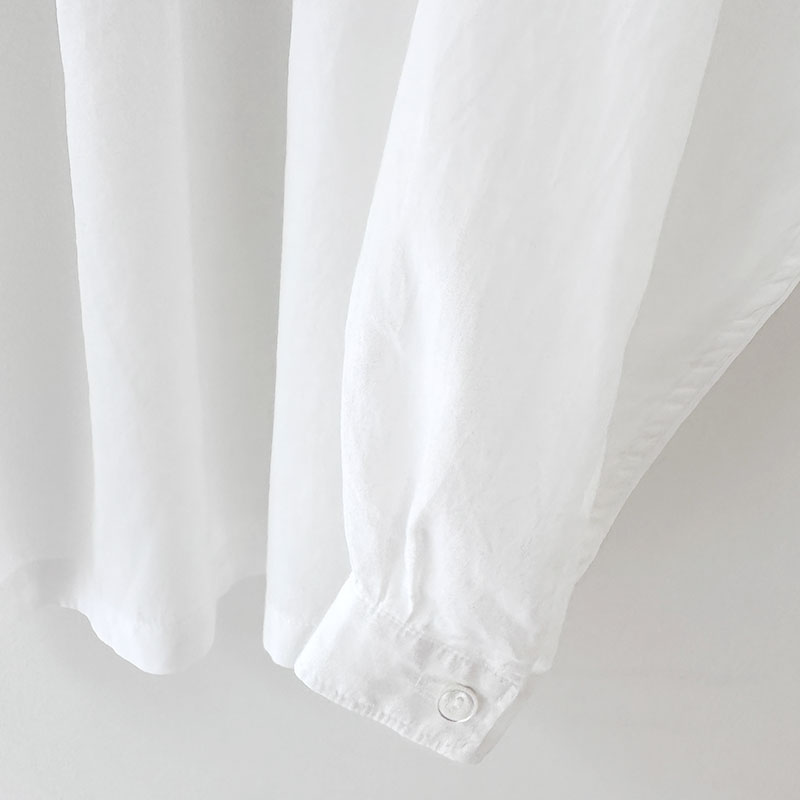 ティグルブロカンテ コットンテンセルローン ラウンドヨークチュニック