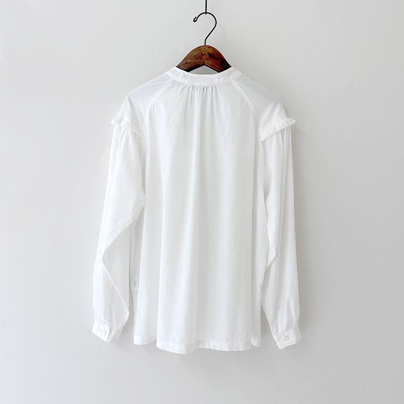 ティグルブロカンテ コットンテンセルローン ラウンドヨークチュニック