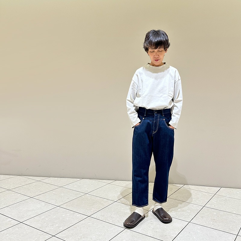 TIGREBROCANTE インディゴ　ウエストゴム ティグルブロカンテ 11.5ozデニム MARU5 パンツ unisex Indigo