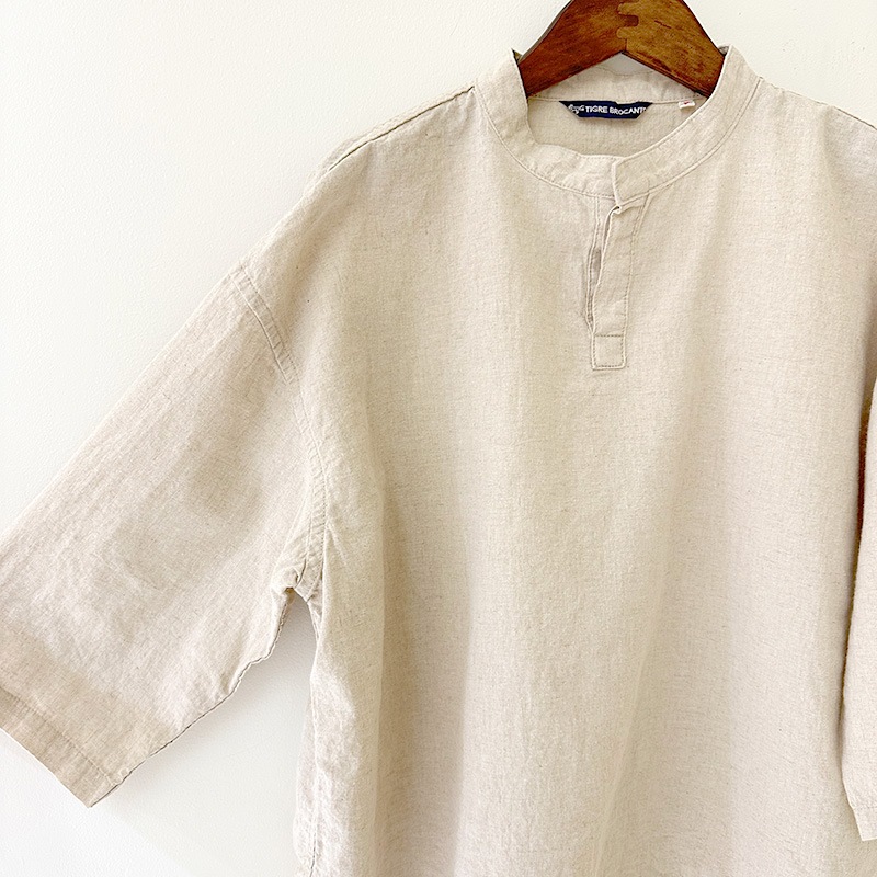 ティグルブロカンテ ハーフリネン ヤッコシャツ unisex | TIGRE