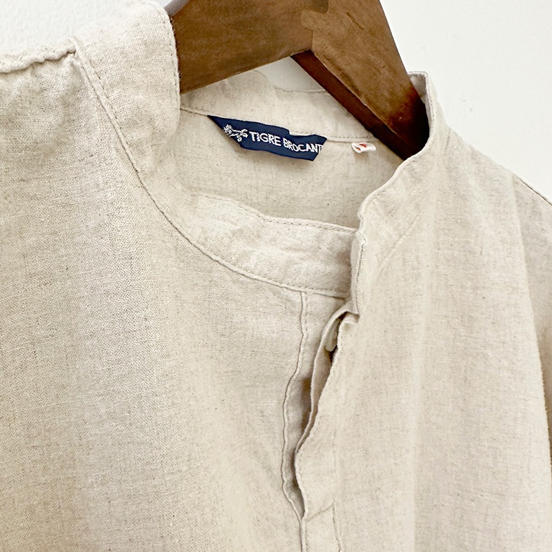 ティグルブロカンテ ハーフリネン ヤッコシャツ unisex