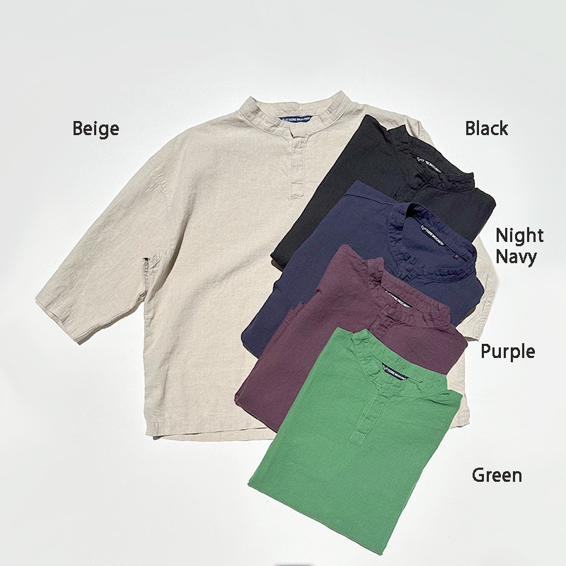 ティグルブロカンテ ハーフリネン ヤッコシャツ unisex