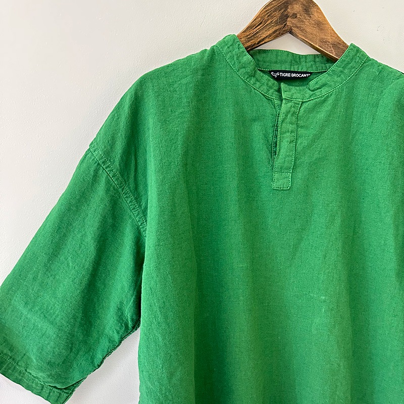 ティグルブロカンテ ハーフリネン ヤッコシャツ unisex