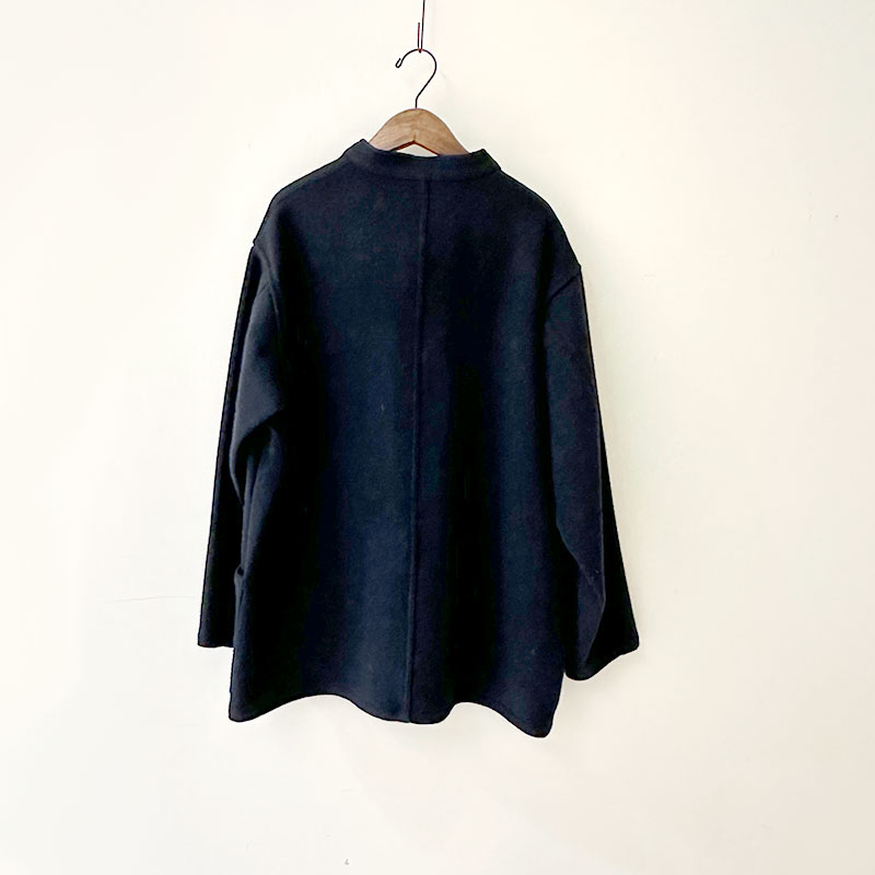 ティグルブロカンテ カルゼヘリンボン スタンドカバーオール unisex Night Navy