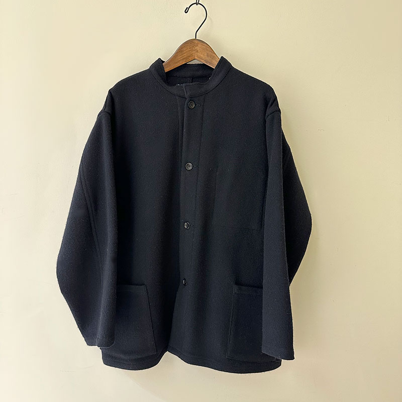 ティグルブロカンテ カルゼヘリンボン スタンドカバーオール unisex Night Navy