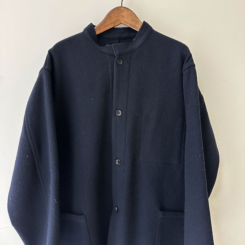 ティグルブロカンテ カルゼヘリンボン スタンドカバーオール unisex Night Navy