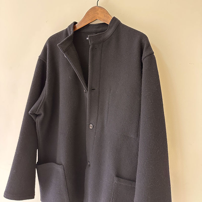 ティグルブロカンテ カルゼヘリンボン スタンドカバーオール unisex Night Navy