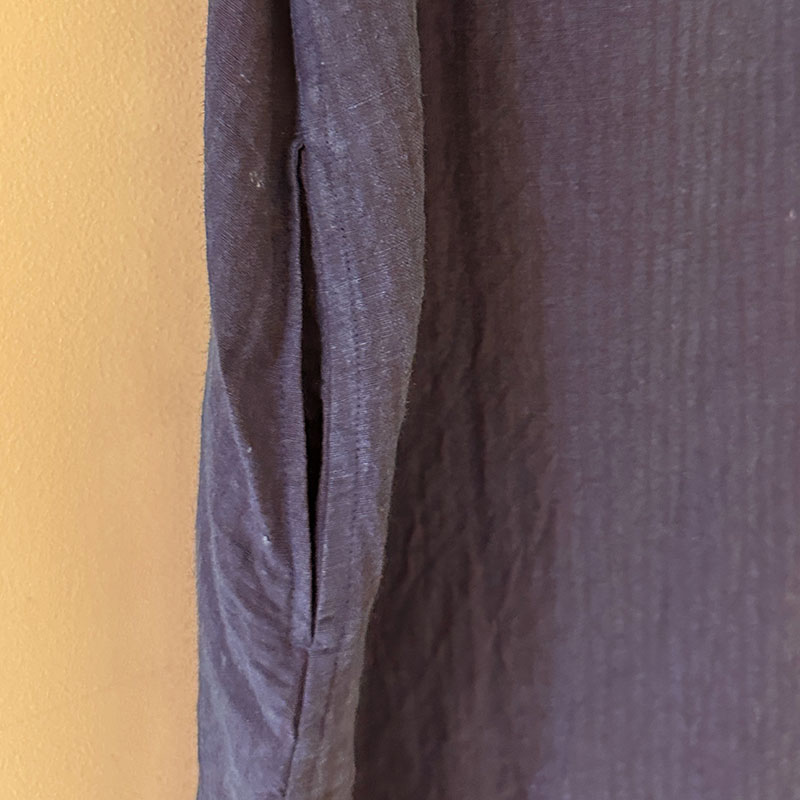 ティグルブロカンテ コットンリネンコードサッカー ギャザーTie N/S ワンピース AI