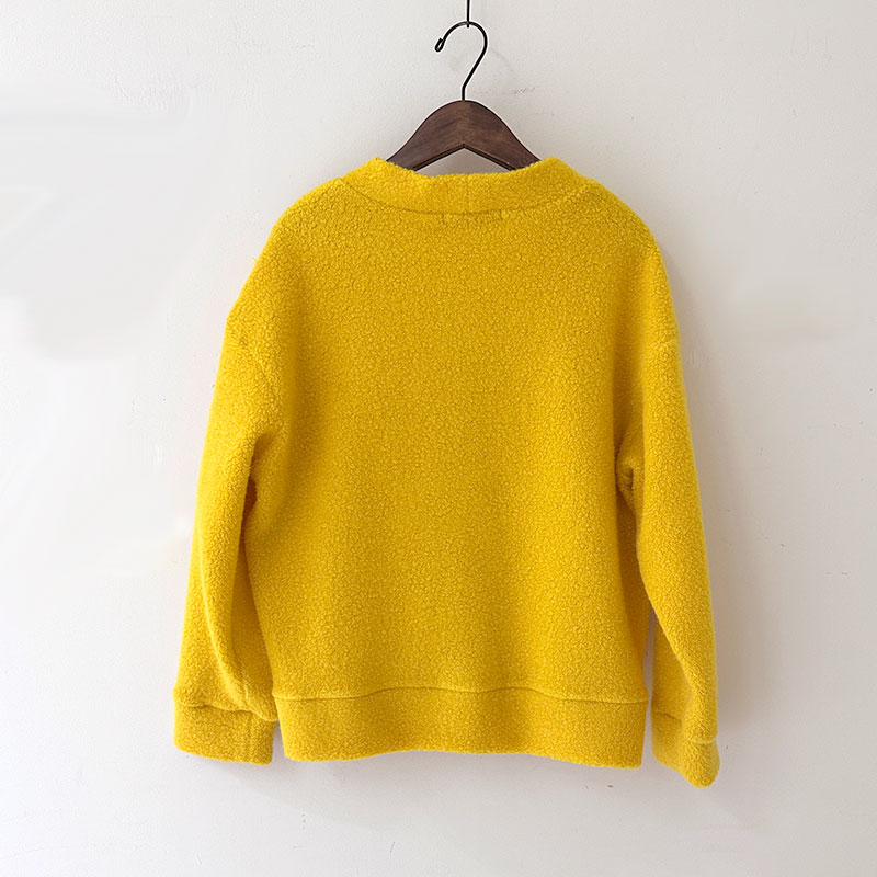 ティグルブロカンテ ウールパイル ガウンカーディガン Beige