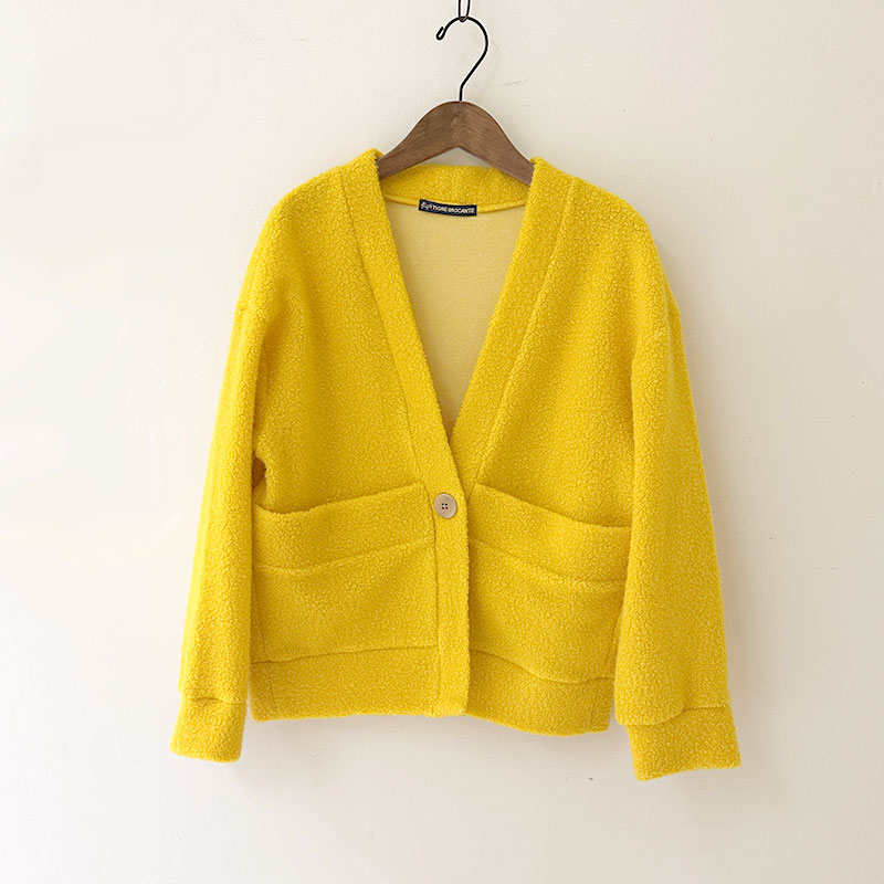 ティグルブロカンテ ウールパイル ガウンカーディガン Beige