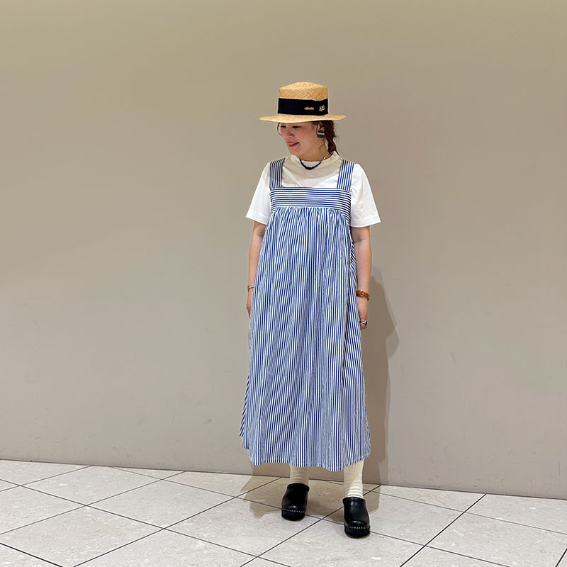 ティグルブロカンテ C/Siシャンブレー pinaforeワンピース