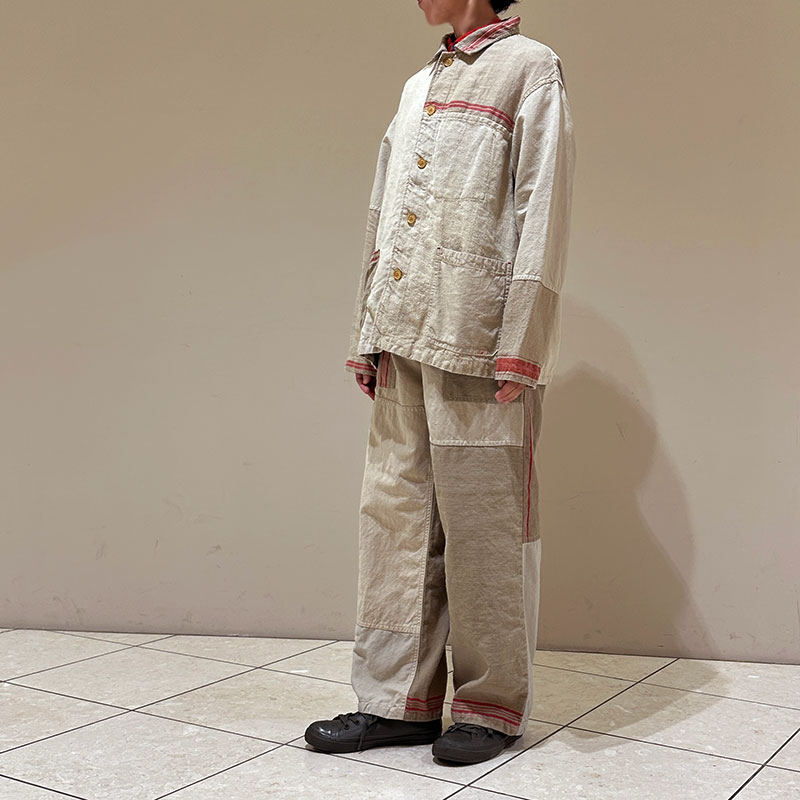 ティグルブロカンテ Re.EUROリネンシーツMIX レギュラーカバーオール unisex