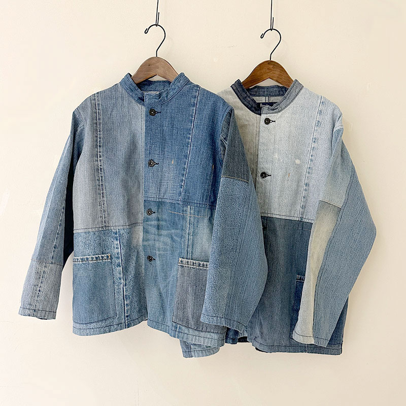 ティグルブロカンテ デニムMIX スタンドカバーオール unisex Indigo