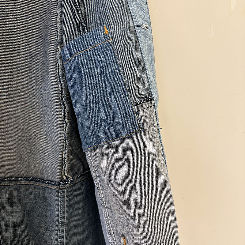 ティグルブロカンテ デニムMIX スタンドカバーオール unisex Indigo