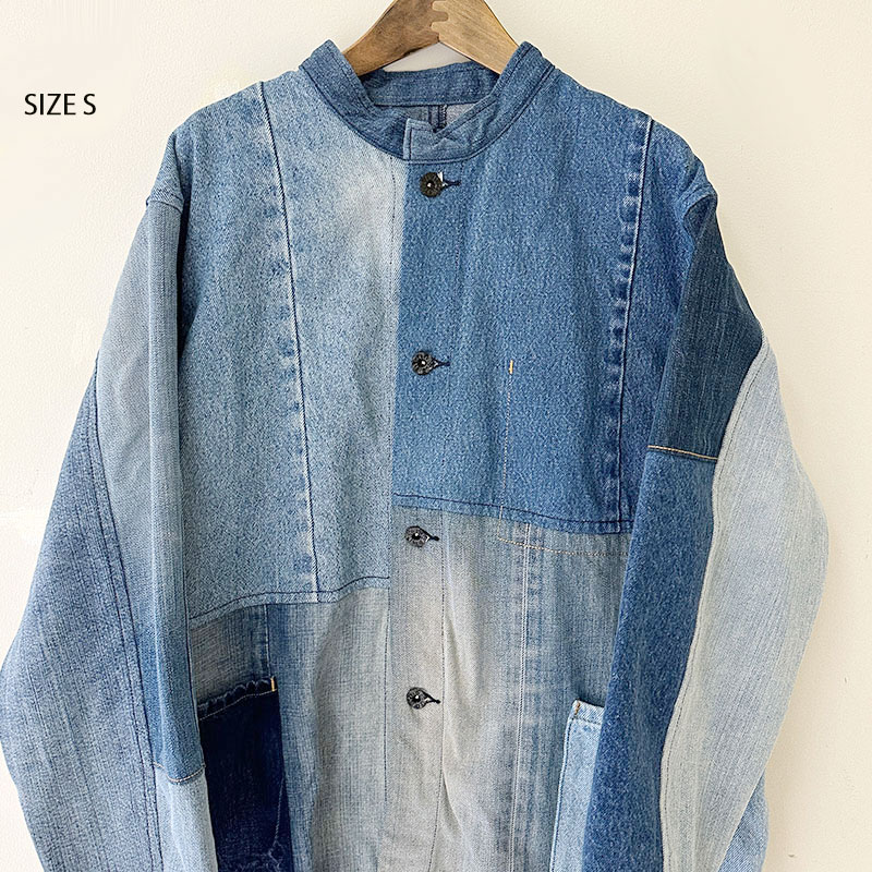 ティグルブロカンテ デニムMIX スタンドカバーオール unisex Indigo