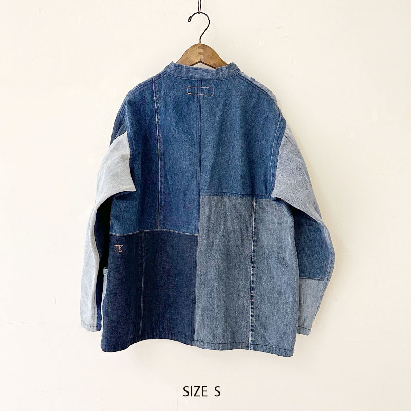 ティグルブロカンテ デニムMIX スタンドカバーオール unisex Indigo