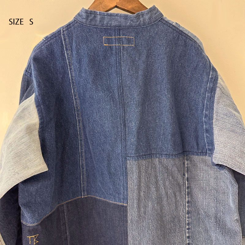 ティグルブロカンテ デニムMIX スタンドカバーオール unisex Indigo