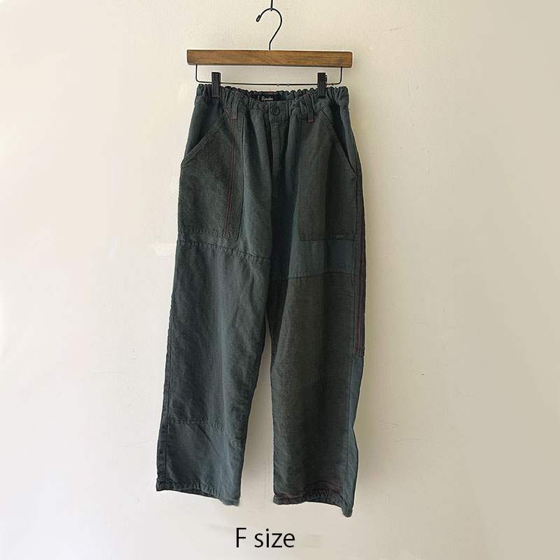 ティグルブロカンテ Re.EUROリネンシーツMIX サルクパンツ unisex