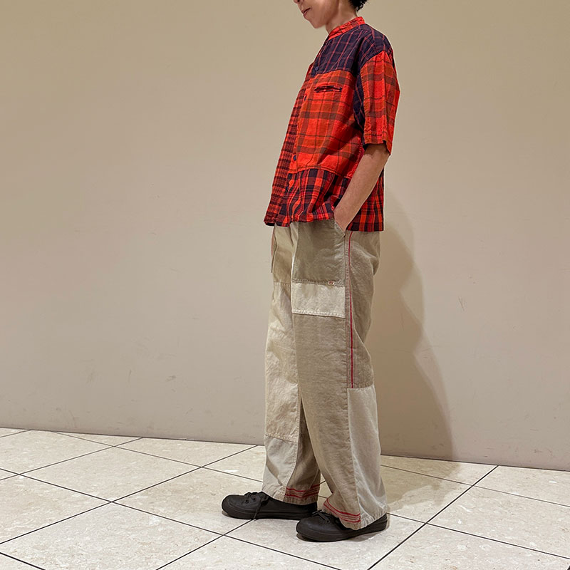 ティグルブロカンテ Re.EUROリネンシーツMIX サルクパンツ unisex