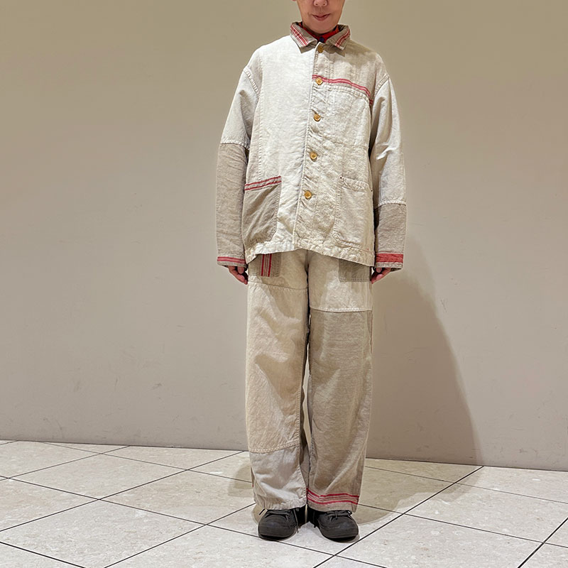 ティグルブロカンテ Re.EUROリネンシーツMIX サルクパンツ unisex