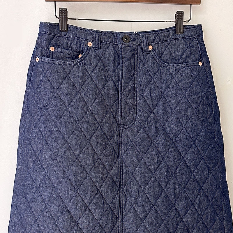ティグルブロカンテ 7ozデニムキルティング ローライズ5PKT スカート
