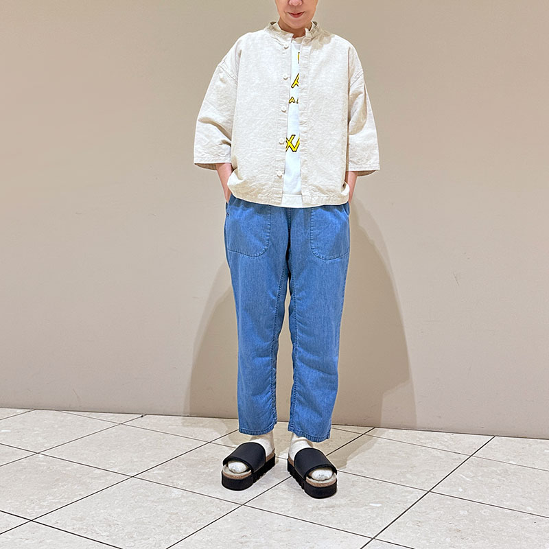 ティグルブロカンテ　6オンスデニム　タゴサクロングパンツ unisex　Fade