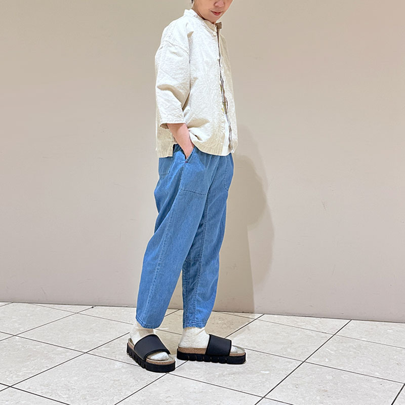 ティグルブロカンテ　6オンスデニム　タゴサクロングパンツ unisex　Fade