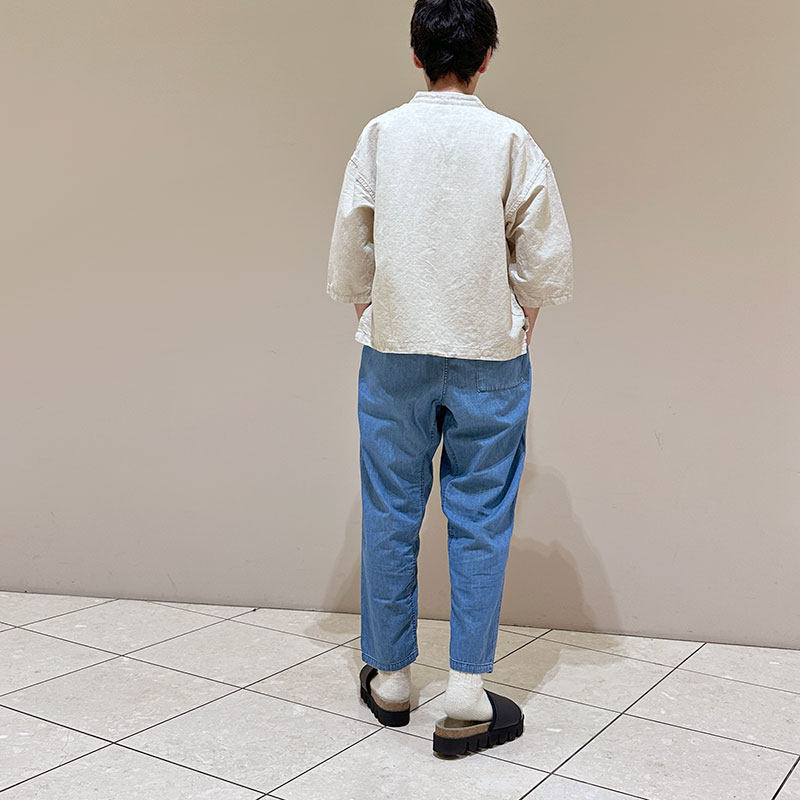 ティグルブロカンテ　6オンスデニム　タゴサクロングパンツ unisex　Fade