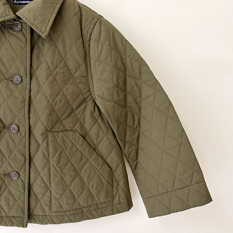 ティグルブロカンテ ナイロンツイルキルティング ウォームカラー