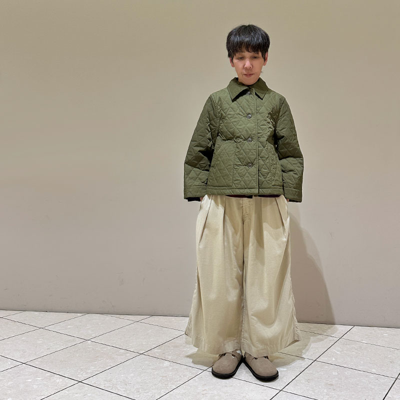 ティグルブロカンテ ナイロンツイルキルティング ウォームカラー