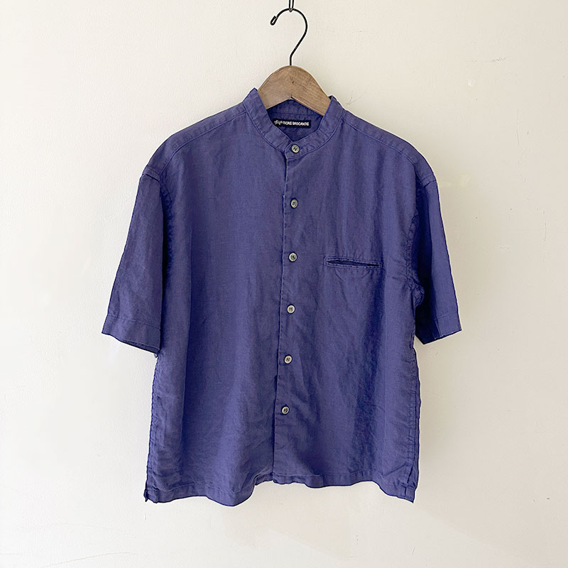 ティグルブロカンテ 60/1ライトリネン ベニススタンドS/S シャツ unisex