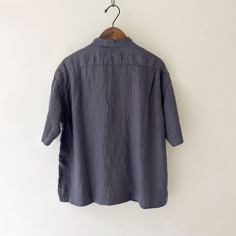 ティグルブロカンテ 60/1ライトリネン ベニススタンドS/S シャツ unisex