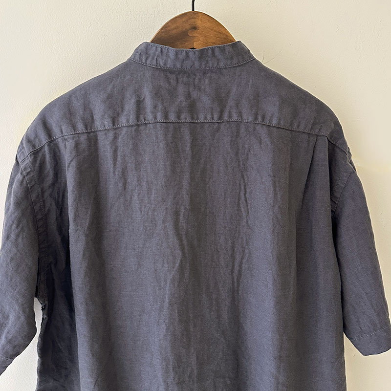 ティグルブロカンテ 60/1ライトリネン ベニススタンドS/S シャツ unisex