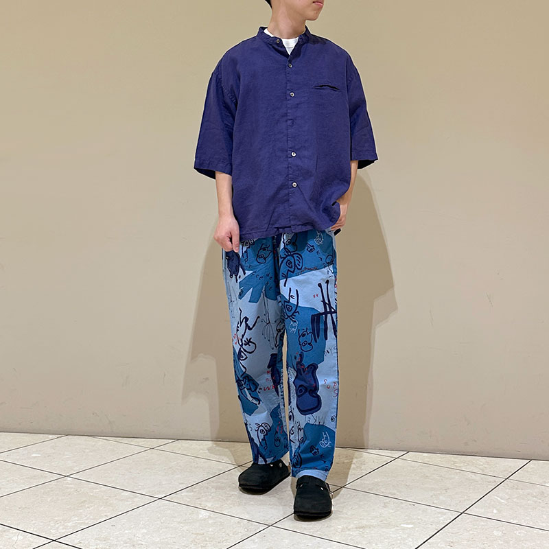 ティグルブロカンテ 60/1ライトリネン ベニススタンドS/S シャツ unisex