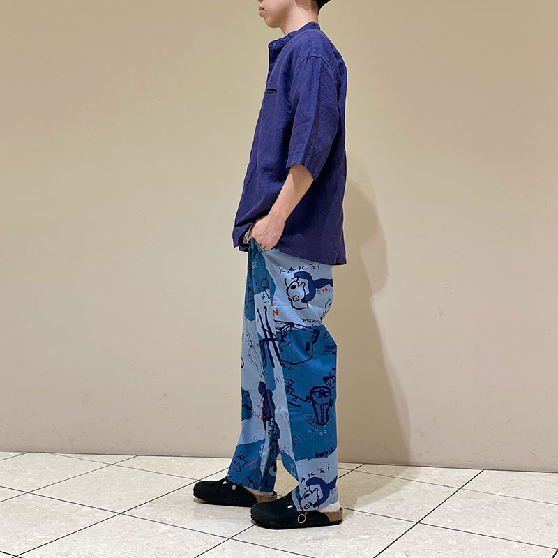 ティグルブロカンテ 60/1ライトリネン ベニススタンドS/S シャツ unisex