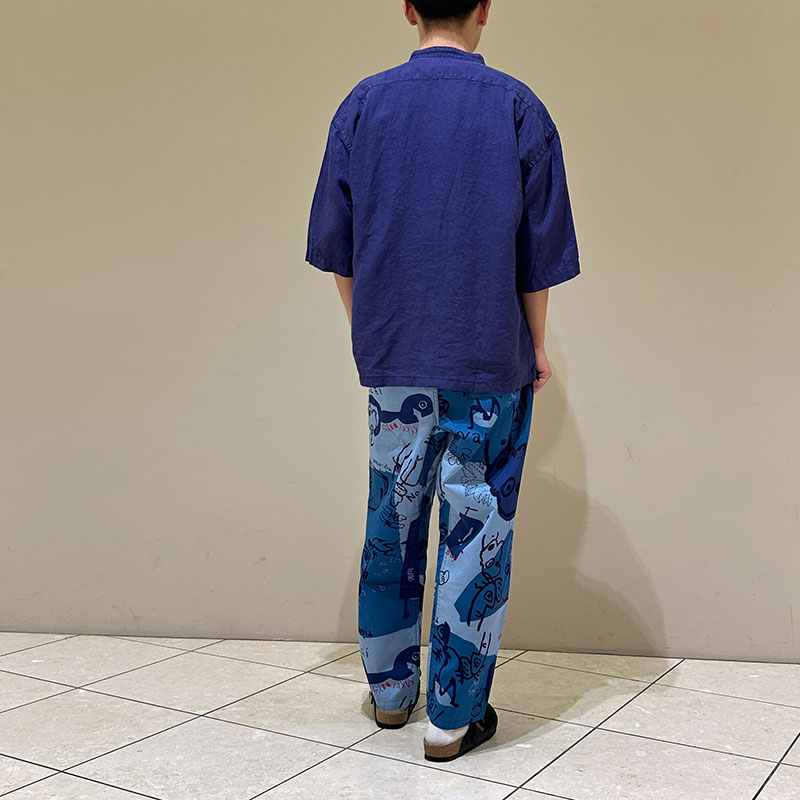 ティグルブロカンテ 60/1ライトリネン ベニススタンドS/S シャツ unisex