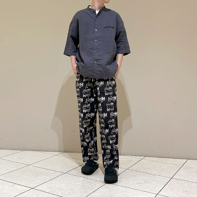 ティグルブロカンテ 60/1ライトリネン ベニススタンドS/S シャツ unisex